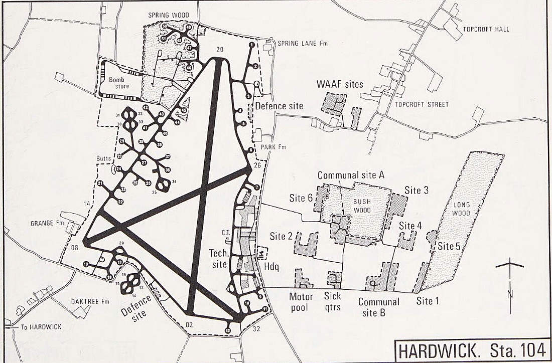 Hardwick-93BG  Airfield